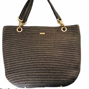 👛 ERIC JAVITS 👛 woven tote wicker bag